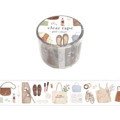 Mind Wave Decorative PET Tape | Midtown Girl's Closet | Japanese PET Masking Tape | Cute Planner Journal Collage Scrapbooking Supplies