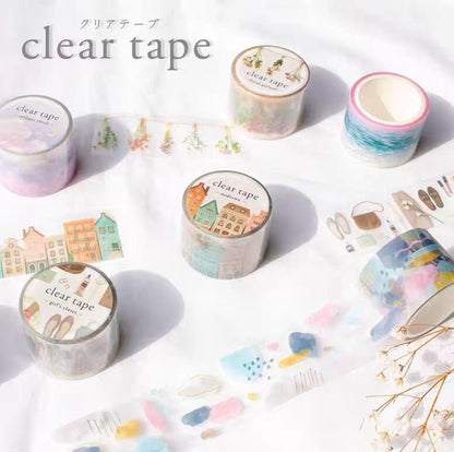 Mind Wave Decorative PET Tape | Midtown Girl's Closet | Japanese PET Masking Tape | Cute Planner Journal Collage Scrapbooking Supplies