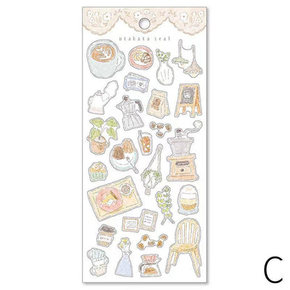 Mind Wave Drawing Life Japanese Stickers | Fashion Flower Food Travel Room Animal  Decorative Stickers | Planner Journal Collage Supplies