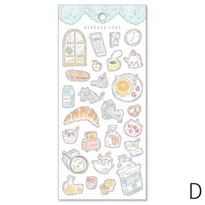 Mind Wave Drawing Life Japanese Stickers | Fashion Flower Food Travel Room Animal  Decorative Stickers | Planner Journal Collage Supplies