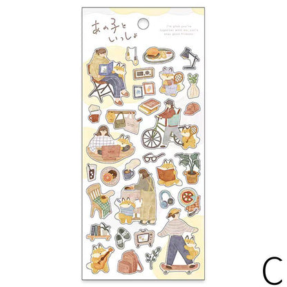 Mind Wave Cute Daily Life Girls Japanese Stickers | Food Coffee Book Fashion Life Decorative Stickers | Planner Journal Collage DIY Supplies