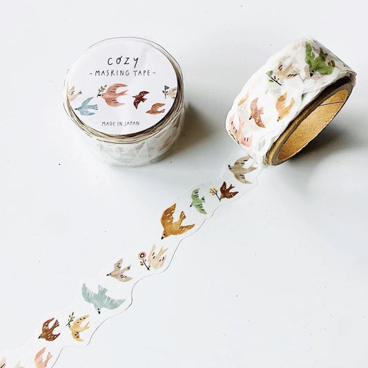 Mind Wave Cozy Series Decorative Janpanese Washi Tape | Die-cut Tape | Flower Animal Star | Collage Planner Journal Scrapbooking Supplies