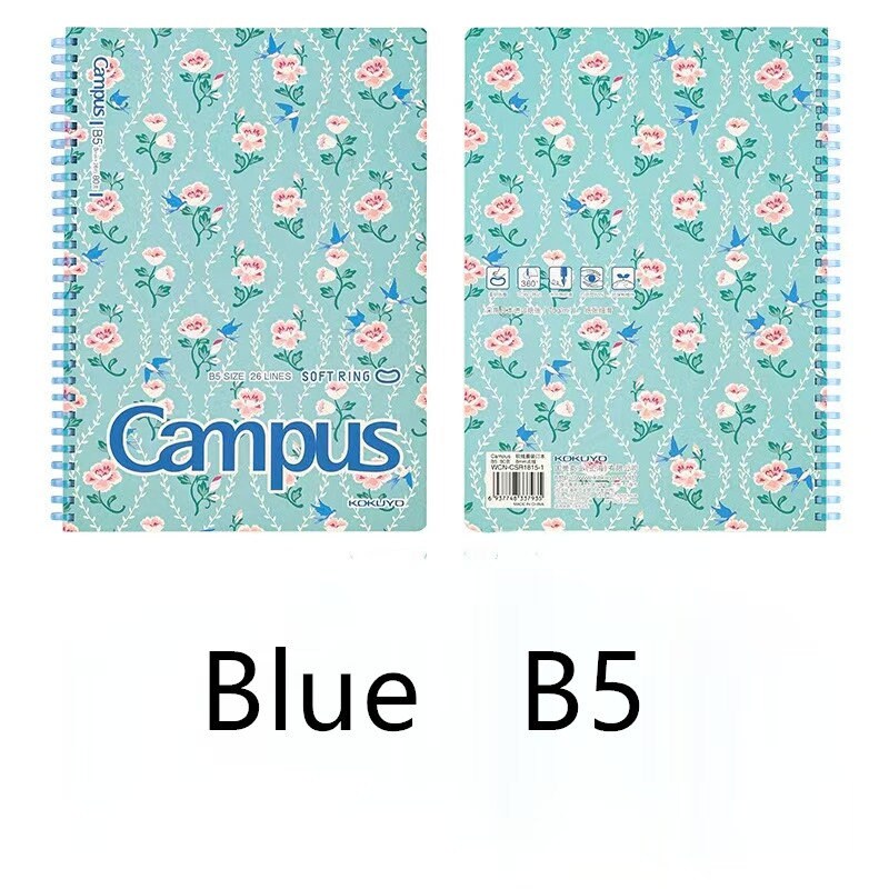 KOKUYO Campus Soft Binder Ring Notebook | B5 A5 | Smart Ring Binder  | Study Supplies | Japanese Notebook