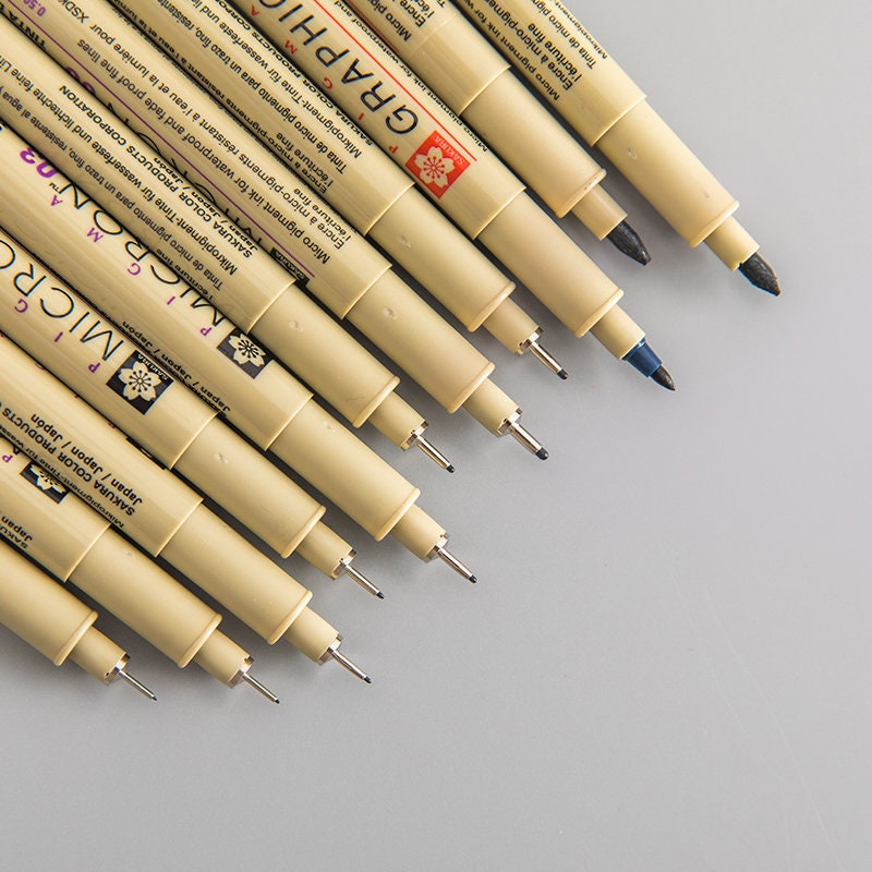 Sakura Pigma Micron Fine Liner Pen |  Graphic & Brush Pen  |  Black Fineliner Marker ｜
