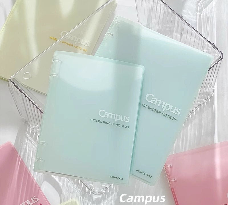 KOKUYO Slim 4 Holes Binder Notebook | B5 A5 | Smart Ring Binder  | Study Supplies | Writing Journal ｜Japanese Stationery