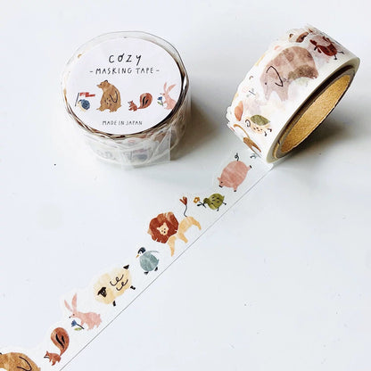 Mind Wave Cozy Series Decorative Janpanese Washi Tape | Die-cut Tape | Flower Animal Star | Collage Planner Journal Scrapbooking Supplies
