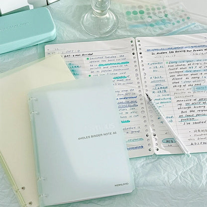 KOKUYO Slim 4 Holes Binder Notebook | B5 A5 | Smart Ring Binder  | Study Supplies | Writing Journal ｜Japanese Stationery