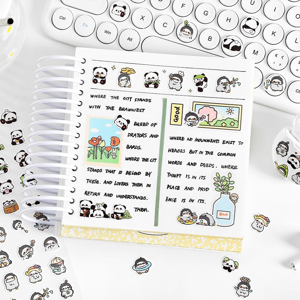 Mini Cat Dog Panda Rabbit Sticker | Cute Animal Stickers | Kawaii Animal Planner Stickers Junk Journal Scrapbooking Supplies