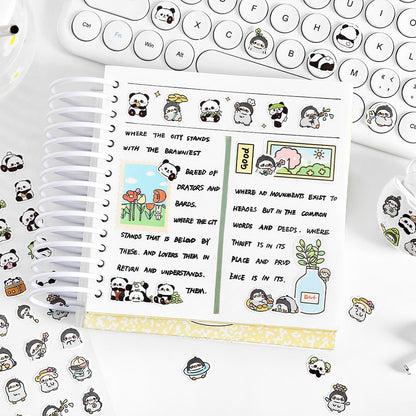 Mini Cat Dog Panda Rabbit Sticker | Cute Animal Stickers | Kawaii Animal Planner Stickers Junk Journal Scrapbooking Supplies
