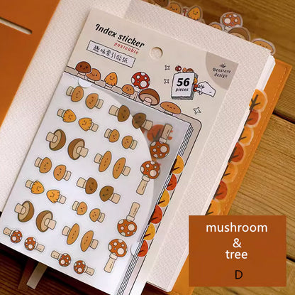 Cute Animal Index Sticker | Page Flags | Page Markers | Sticky Tabs | Planner Accessory Supplies