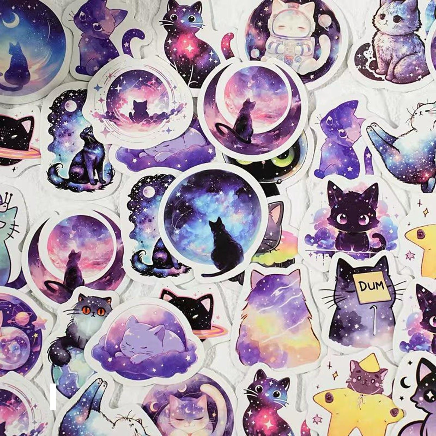 45pcs Cute Cat Sticker Pack / Junk Journal Stickers / Planner Sticker Set / Scrapbooking Kids Craft Supplies