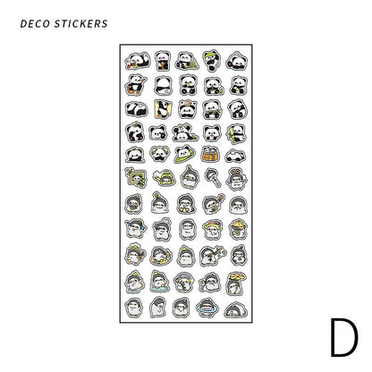 Mini Cat Dog Panda Rabbit Sticker | Cute Animal Stickers | Kawaii Animal Planner Stickers Junk Journal Scrapbooking Supplies