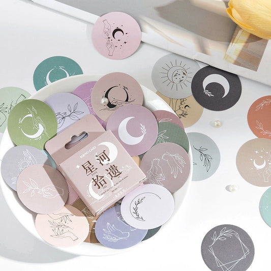 45pcs Lunar Sticker Pack  / Celestial Stickers /  Stickers / Planner Sticker Set