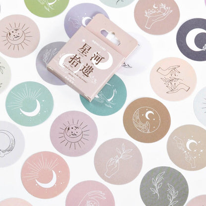 45pcs Lunar Sticker Pack  / Celestial Stickers /  Stickers / Planner Sticker Set