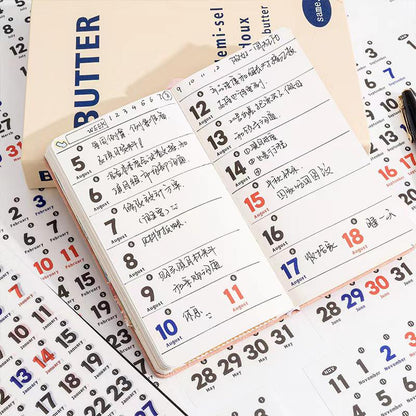 12 Sheets Date Daily Calendar Stickers | 2025 Calendar | Functional Sticker Pack | Planner Accessories | Bullet Journal Collage Supply