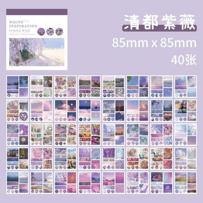 Ins Beautiful Scenery Sticker Book | Planner Sticker Kit | Junk Journal