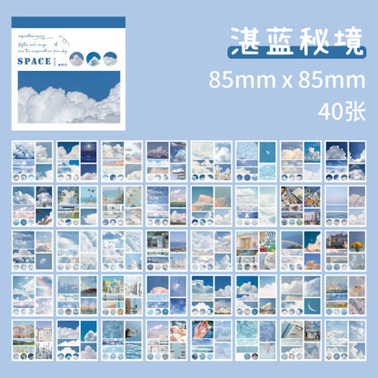Ins Beautiful Scenery Sticker Book | Planner Sticker Kit | Junk Journal