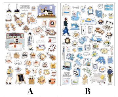 Objects of Daily Life Stickers /  Stickers / Planner Sticker Set / Junk Journal / Die Cut Stickers