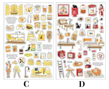 Objects of Daily Life Stickers /  Stickers / Planner Sticker Set / Junk Journal / Die Cut Stickers