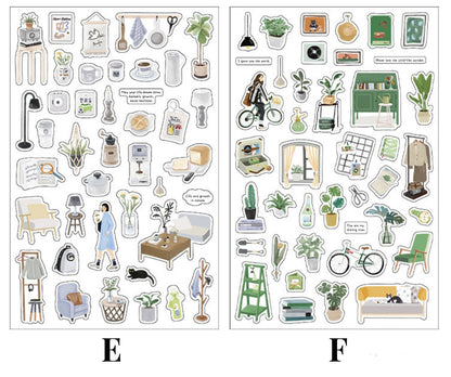 Objects of Daily Life Stickers /  Stickers / Planner Sticker Set / Junk Journal / Die Cut Stickers