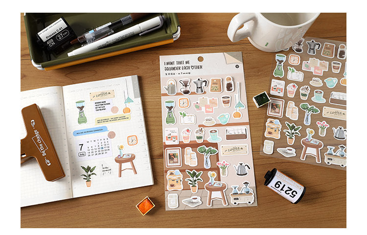 Daily Life Stickers /  Stickers / Planner Sticker Set / Junk Journal / Die Cut Stickers