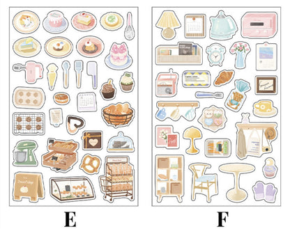 Daily Life Stickers /  Stickers / Planner Sticker Set / Junk Journal / Die Cut Stickers