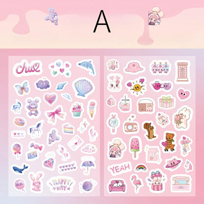 Weekend Grocery | Cute Daily Life Aesthetics Stickers | Kawaii Planner Decorative Stickers | Food Fashion | Journal Scrapbooking Supplies