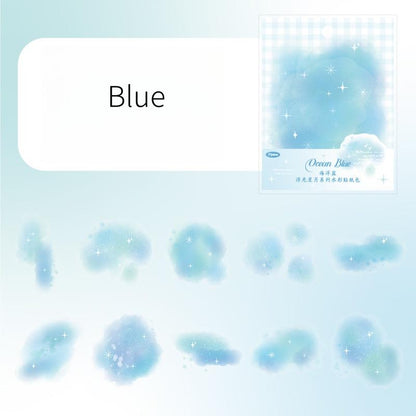 Watercolor Smudge Sticker | Blended Background Stickers | Planners Bullet Journals Junk Journals Collage Scrapbooking Supplies Accessories