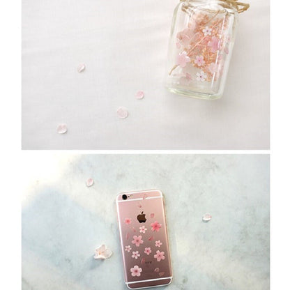 Suatelier Korean Sakura Flower Stickers | Planner Decorative Stickers | Bujo Junk Journal Collage Scrapbooking Supplies