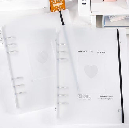 A5 6 Ring Sticker Storage Book | Card Storage | 6 Ring Binder | Clear Binder | Photo Storage Album | Back to School | Scrapbooking Organizer