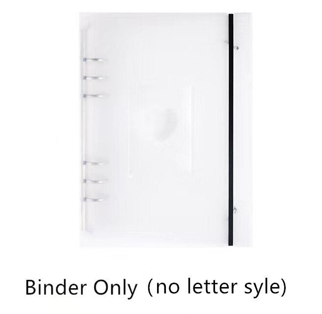 A5 6 Ring Sticker Storage Book | Card Storage | 6 Ring Binder | Clear Binder | Photo Storage Album | Back to School | Scrapbooking Organizer