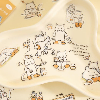 Kawaii Cats and Dogs Stickers | Cute Handdrawn Puppy Kitten Stickers | Planner Stickers Junk Journal Scrapbooking Supplies Kids Craft