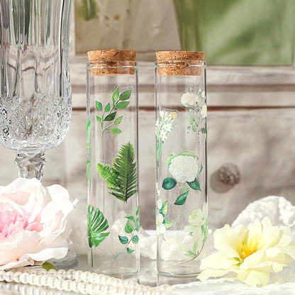 Leisurely Flower Language Stickers | Waterproof PET Decals for Planners, Bullet Journals, Junk Journals & Scrapbooking | Floral Stationery