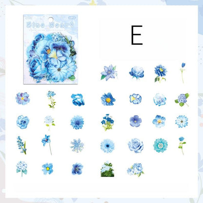 Leisurely Flower Language Stickers | Waterproof PET Decals for Planners, Bullet Journals, Junk Journals & Scrapbooking | Floral Stationery