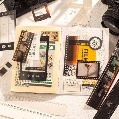 94pcs Vintage Film Theme Material Pack | Memory Keeper | Collage Kit | Junk Journal Starter | Bullet Journaling | Scrapbooking DIY Album