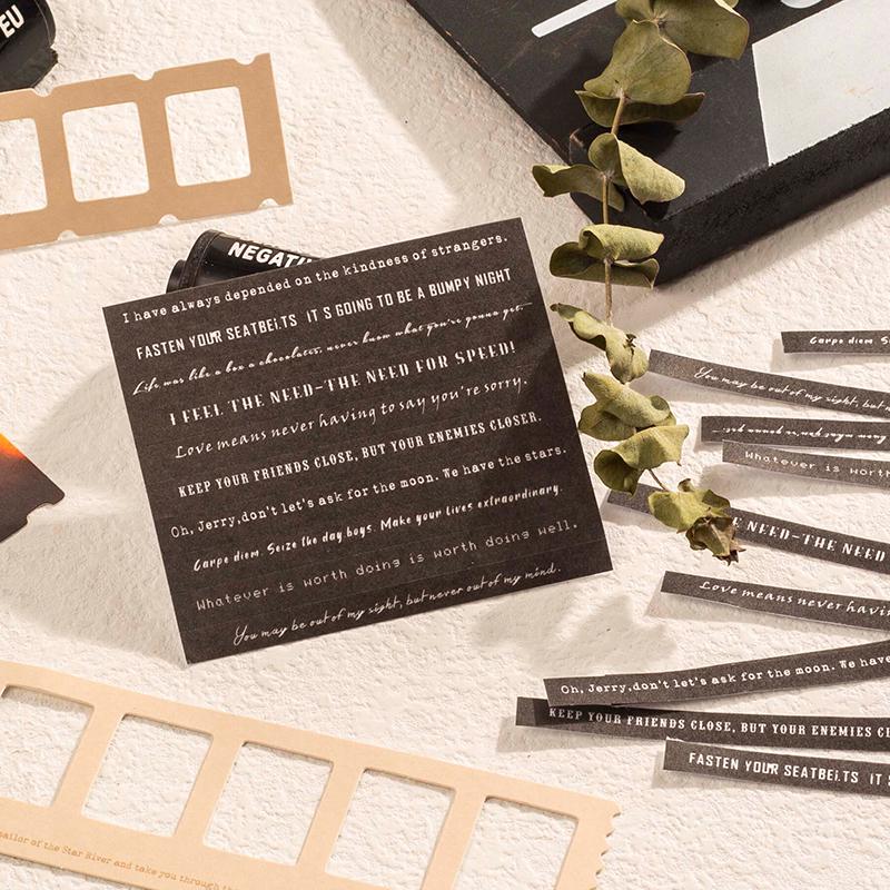 94pcs Vintage Film Theme Material Pack | Memory Keeper | Collage Kit | Junk Journal Starter | Bullet Journaling | Scrapbooking DIY Album
