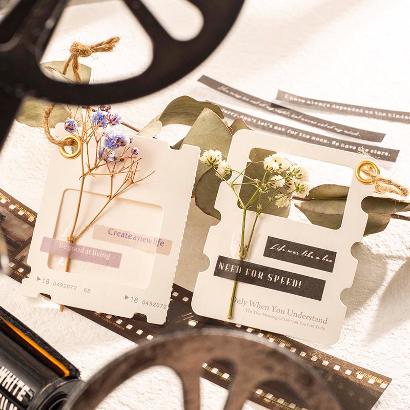 94pcs Vintage Film Theme Material Pack | Memory Keeper | Collage Kit | Junk Journal Starter | Bullet Journaling | Scrapbooking DIY Album