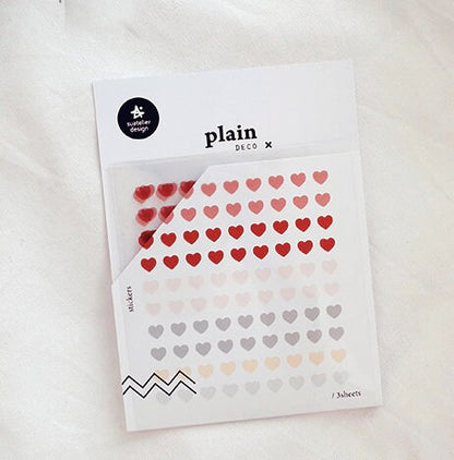 Suatelier Korean Cute Heart Stickers |  Planner Stickers｜Bujo Junk Journal Collage Scrapbooking Supplies