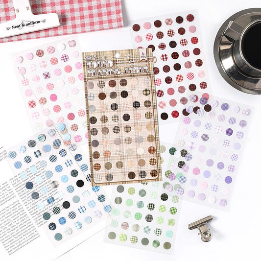 6pcs Colorful Dot Round Stickers | Must Have Stickers | Planner Basic Stickers | Bujo Collage Journal Accessories Supplies