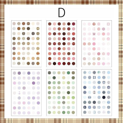 6pcs Colorful Dot Round Stickers | Must Have Stickers | Planner Basic Stickers | Bujo Collage Journal Accessories Supplies