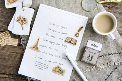 46pcs Vintage Kraft Nature Sticker Pack  / Vintage Goods Stickers / Bullet Journal Stickers / Planner Sticker Set