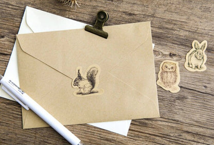 46pcs Vintage Kraft Nature Sticker Pack  / Vintage Goods Stickers / Bullet Journal Stickers / Planner Sticker Set