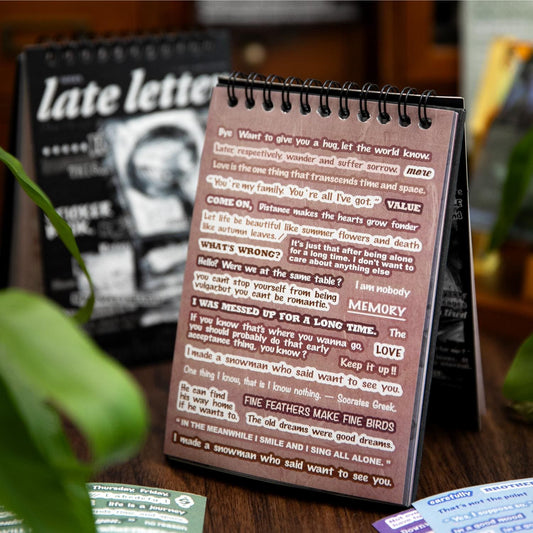 24 Sheets Vintage Small Talk Stickers | English Phrase Stickers | Planner Junk Journal Bullet Journals Scrapbooking Decorative Stickers