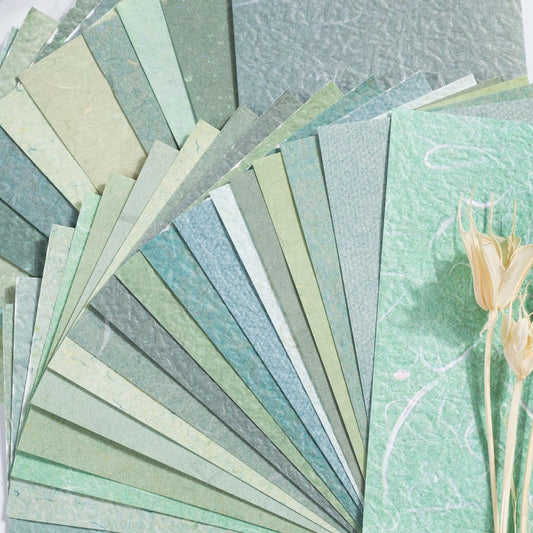 30 Sheets Material Paper | Textured Paper for Writing Drawing Card Making Journaling Scrapbooking｜Junk Journal Collage Starter