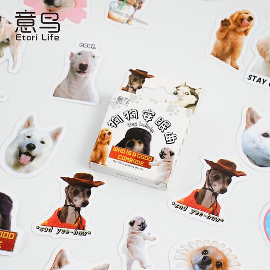46pcs Cute Dog Sticker Pack | Funny Dog Sticker | Junk Journal Stickers | Planner Sticker Set | Scrapbooking Kids Craft Supplies