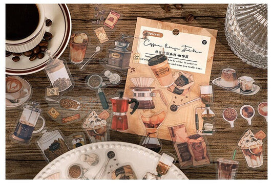 The Good Life Deco Stickers | Coffee | Stationery |  | Scrapbooking | Sticker Pack | Die Cut