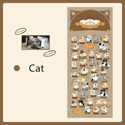 Cute Cat Dog Emotion Sticker Pack Stickers / Planner Sticker Set / Junk Journal /  Planner Sticker Set