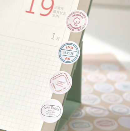 Morandi Large Round Sticker | Dots Sticker |  Stickers | Planner Sticker Set |