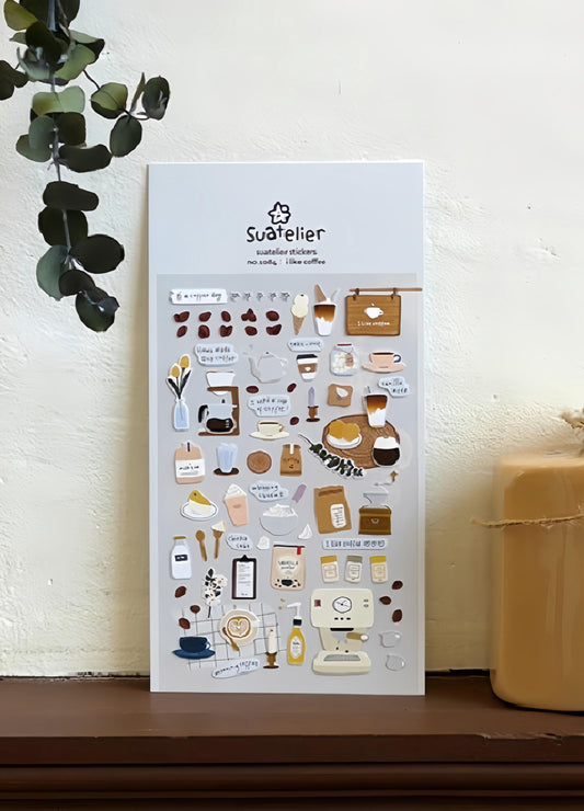 Coffee Lover Sticker Pack /  Stickers / Korean Planner Stickers