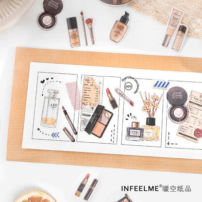 Good Life Decorative Stickers | Beauty Makeup Stationery Perfume |  Scrapbooking Journal Planner Sticker Pack | Die Cut Stickers